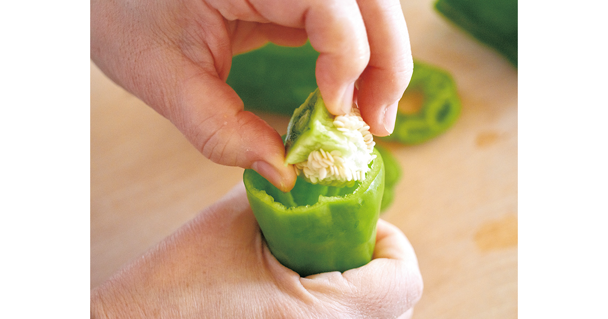 丸ごとピーマンの肉詰め Nhk出版デジタルマガジン