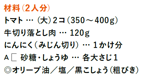牛肉の甘辛炒め焼きトマトのせ Nhk出版デジタルマガジン