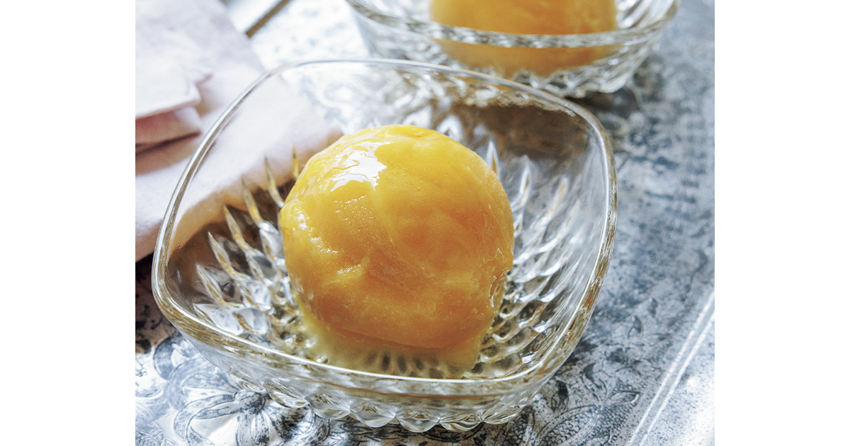 夏のほめられごはん】冷凍マンゴーとオレンジジュースのソルベ | NHK